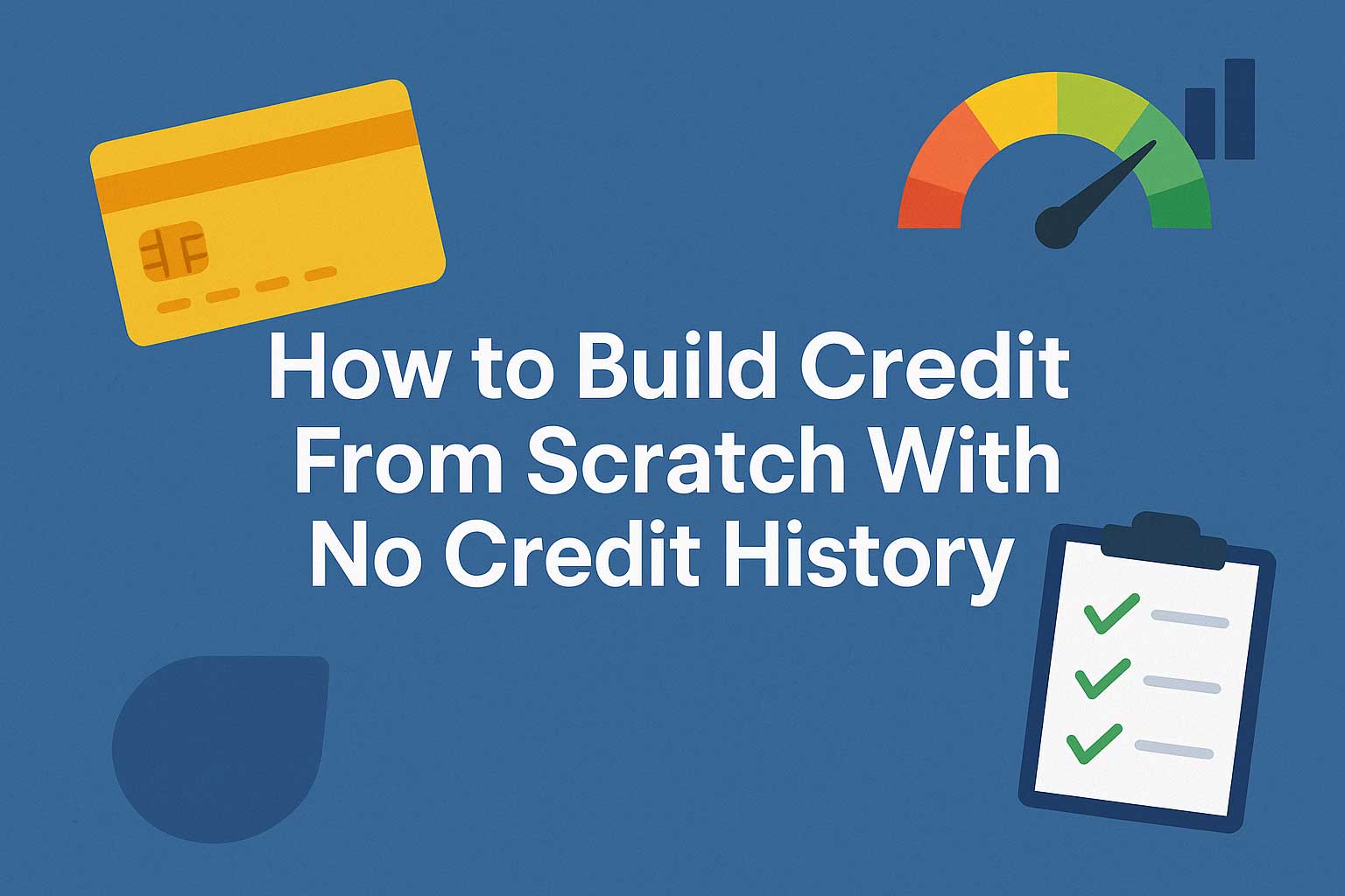How to Build Credit From Scratch With No Credit History